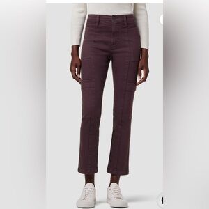 Hudson Jeans Wine Utility Cargo Button-Front Jeans NWT 28